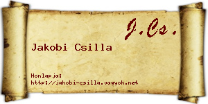 Jakobi Csilla névjegykártya